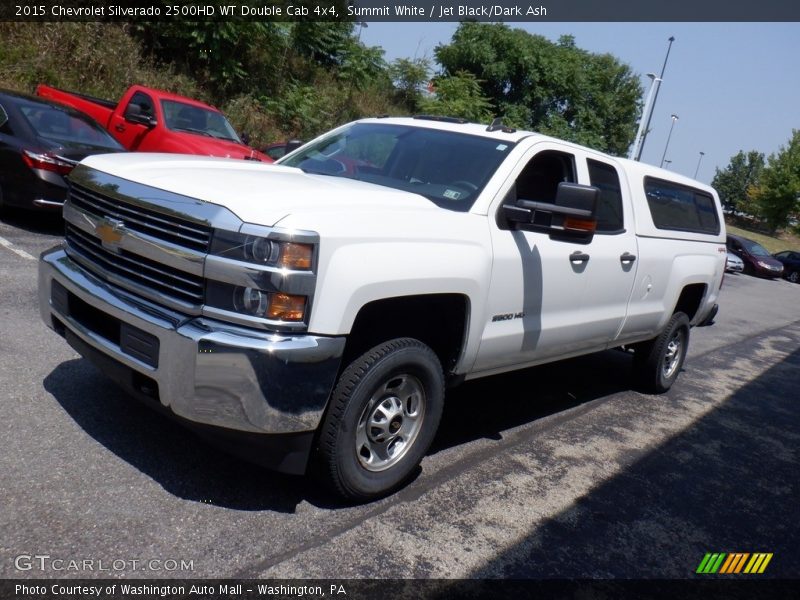 Summit White / Jet Black/Dark Ash 2015 Chevrolet Silverado 2500HD WT Double Cab 4x4