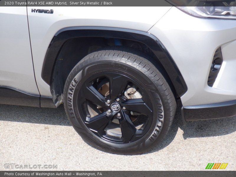 Silver Sky Metallic / Black 2020 Toyota RAV4 XSE AWD Hybrid