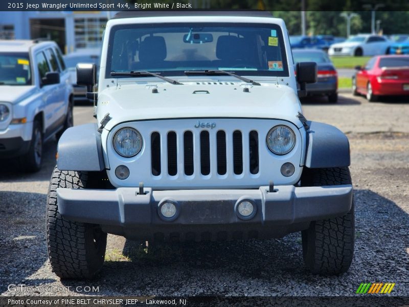 Bright White / Black 2015 Jeep Wrangler Unlimited Sport 4x4