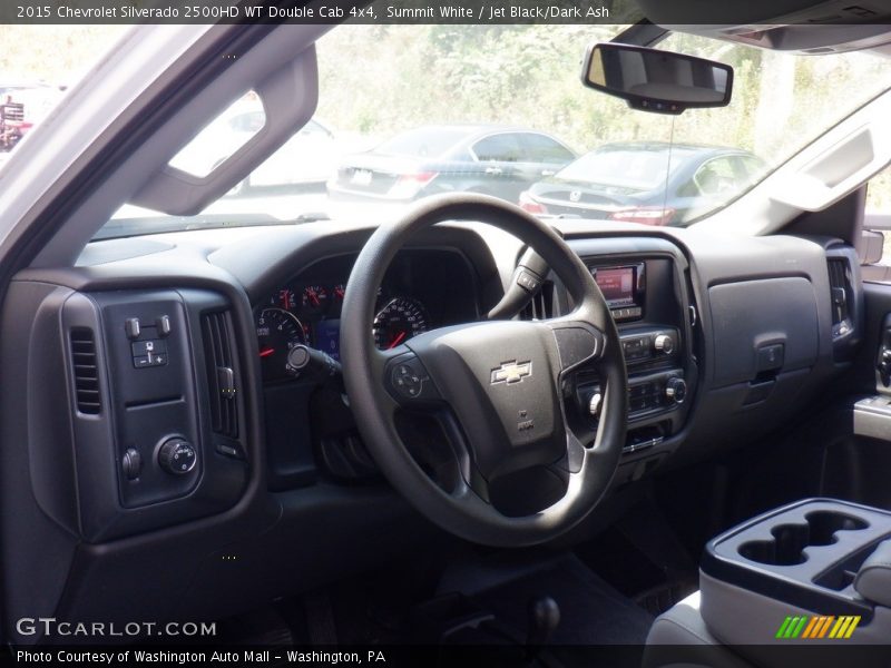 Summit White / Jet Black/Dark Ash 2015 Chevrolet Silverado 2500HD WT Double Cab 4x4