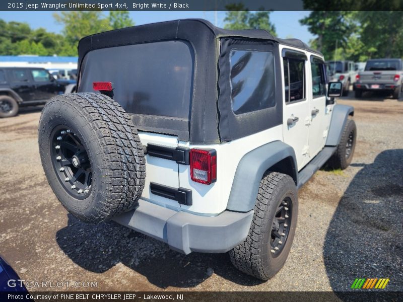 Bright White / Black 2015 Jeep Wrangler Unlimited Sport 4x4