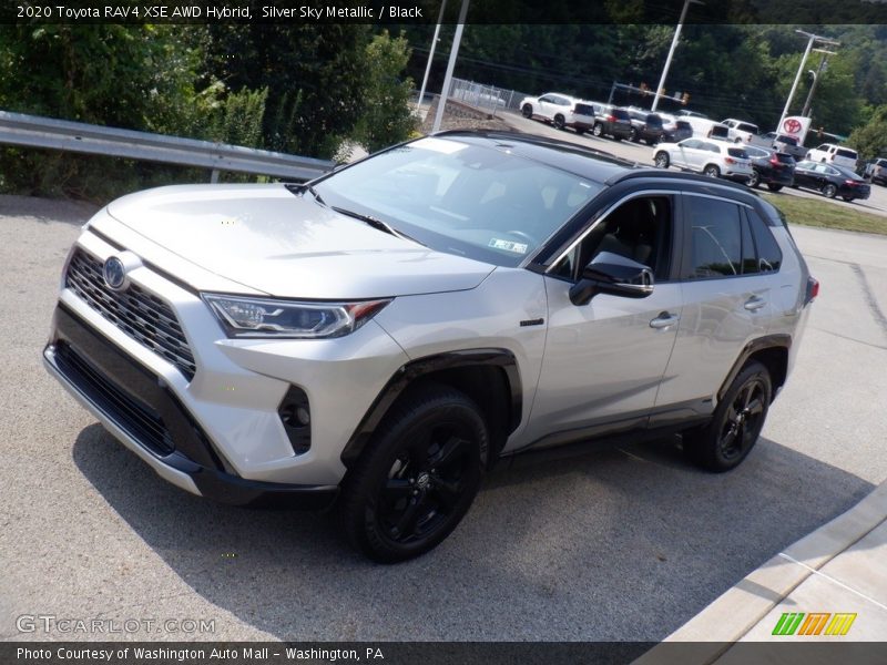 Silver Sky Metallic / Black 2020 Toyota RAV4 XSE AWD Hybrid
