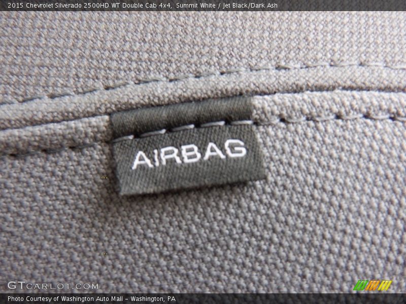 Summit White / Jet Black/Dark Ash 2015 Chevrolet Silverado 2500HD WT Double Cab 4x4