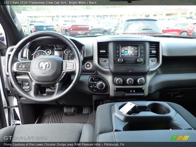 Bright White / Black 2023 Ram 1500 Tradesman Crew Cab 4x4