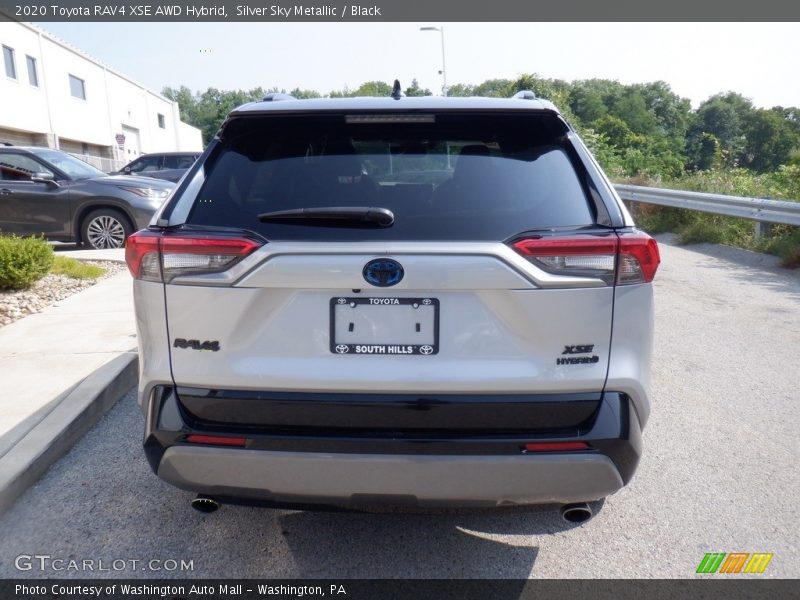 Silver Sky Metallic / Black 2020 Toyota RAV4 XSE AWD Hybrid