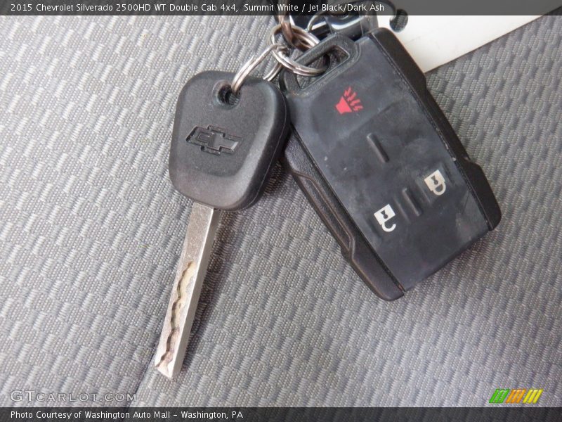 Summit White / Jet Black/Dark Ash 2015 Chevrolet Silverado 2500HD WT Double Cab 4x4