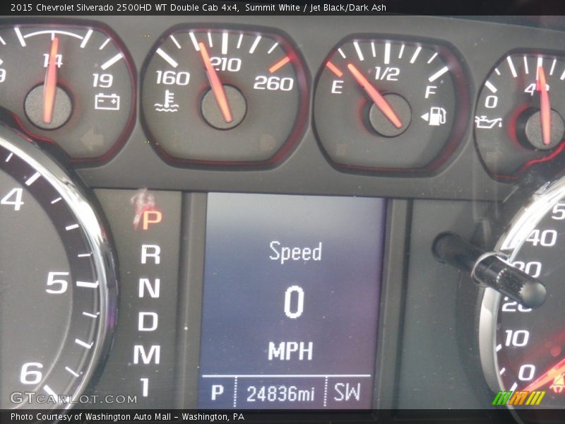 Summit White / Jet Black/Dark Ash 2015 Chevrolet Silverado 2500HD WT Double Cab 4x4