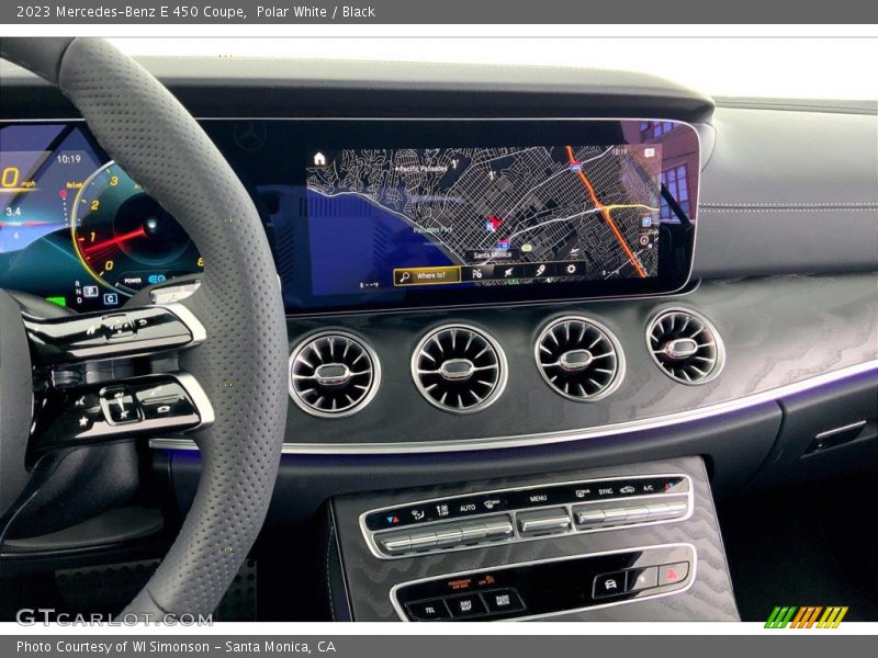 Controls of 2023 E 450 Coupe
