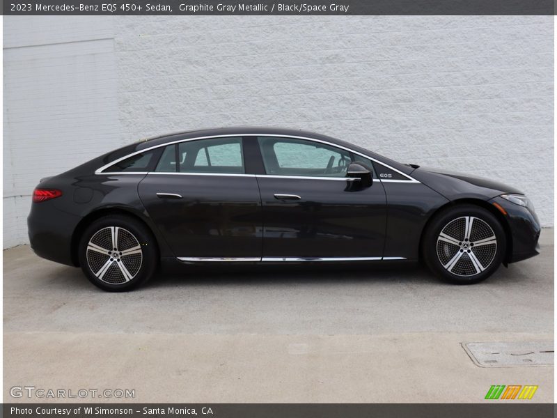 Graphite Gray Metallic / Black/Space Gray 2023 Mercedes-Benz EQS 450+ Sedan