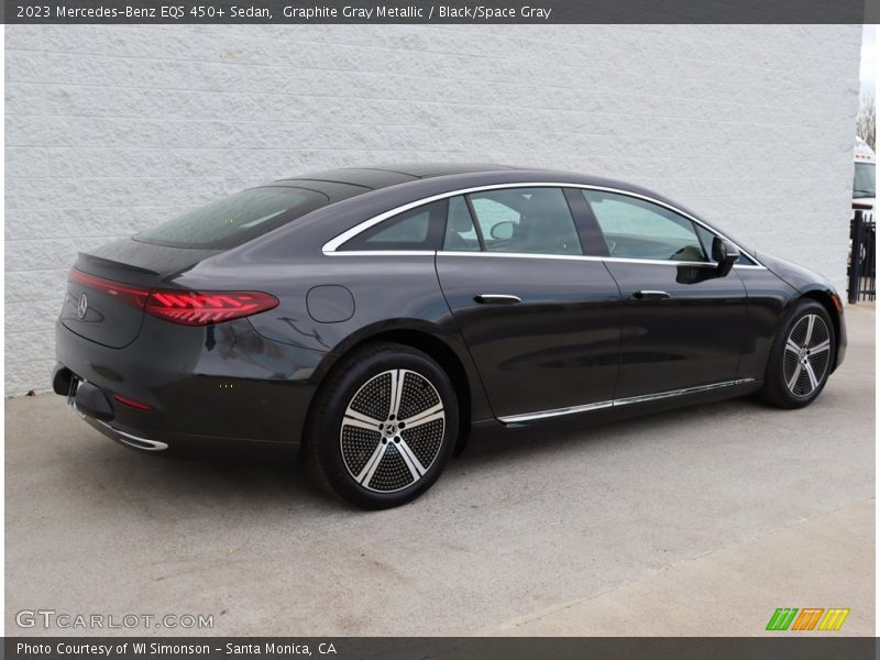 Graphite Gray Metallic / Black/Space Gray 2023 Mercedes-Benz EQS 450+ Sedan