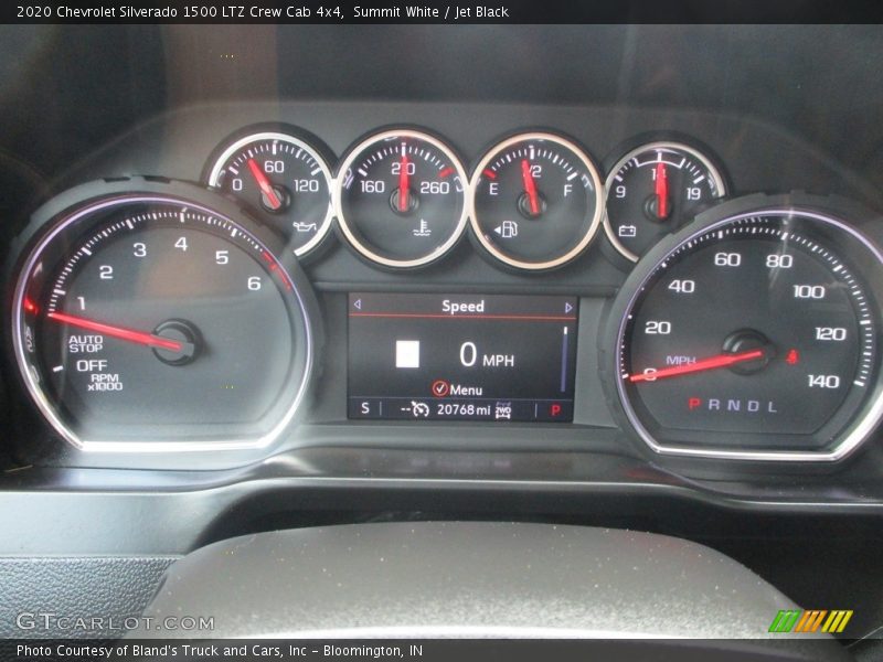 Summit White / Jet Black 2020 Chevrolet Silverado 1500 LTZ Crew Cab 4x4