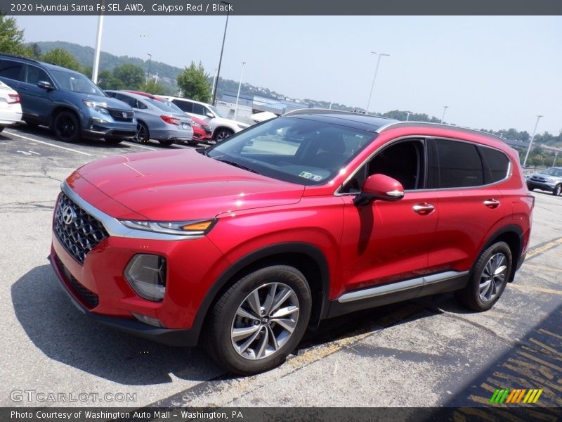 Calypso Red / Black 2020 Hyundai Santa Fe SEL AWD