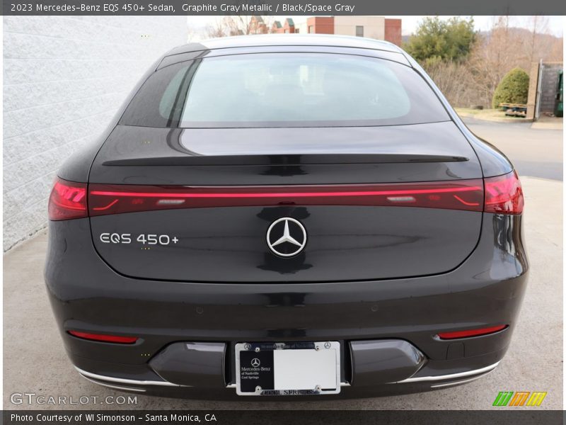 Graphite Gray Metallic / Black/Space Gray 2023 Mercedes-Benz EQS 450+ Sedan
