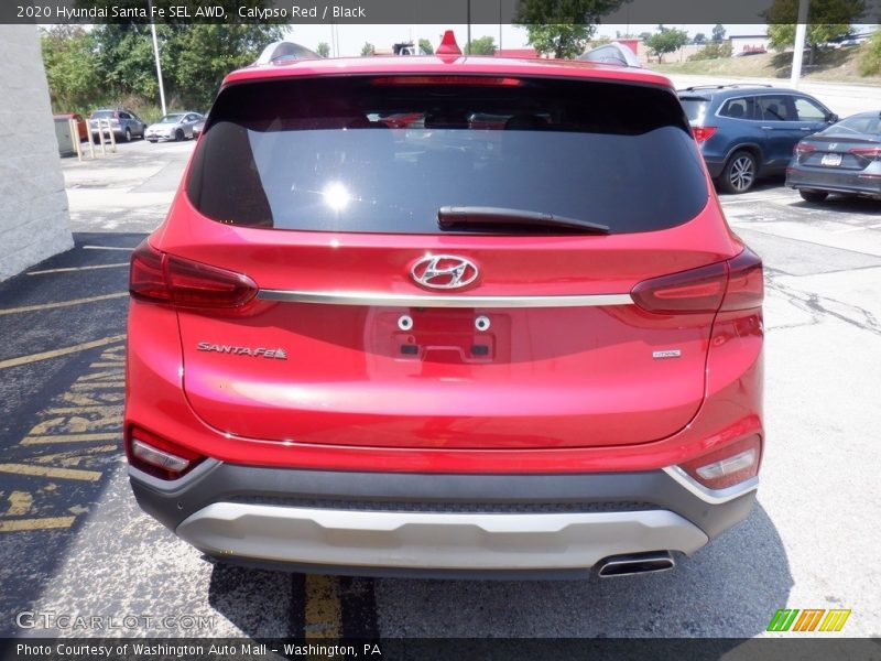 Calypso Red / Black 2020 Hyundai Santa Fe SEL AWD