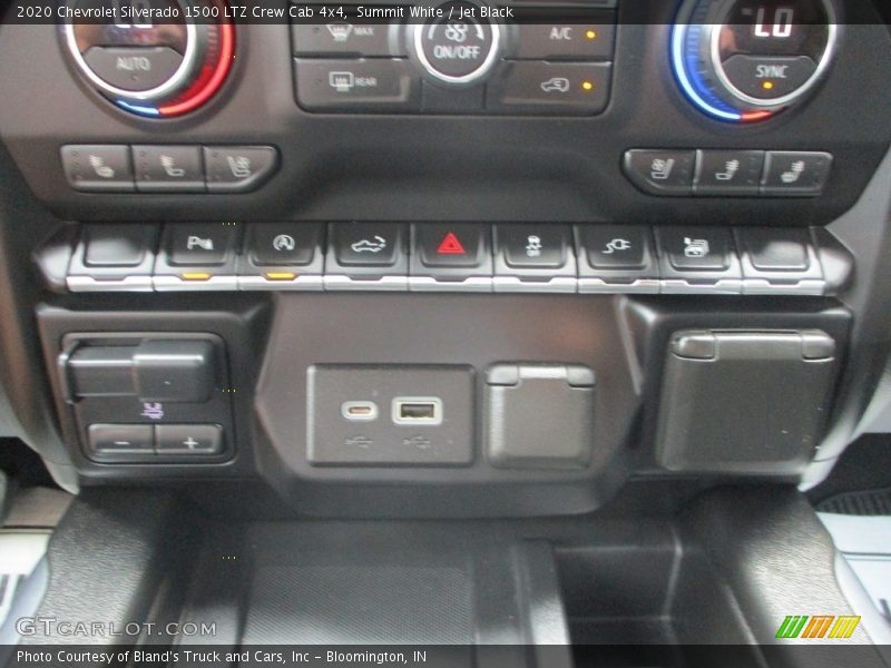 Summit White / Jet Black 2020 Chevrolet Silverado 1500 LTZ Crew Cab 4x4