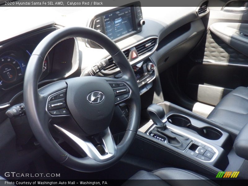 Calypso Red / Black 2020 Hyundai Santa Fe SEL AWD