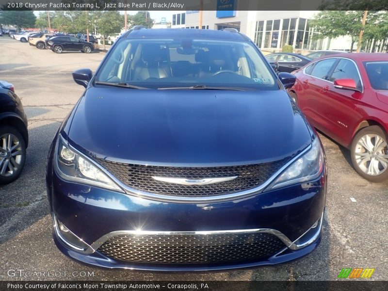 Jazz Blue Pearl / Black/Alloy 2018 Chrysler Pacifica Touring L