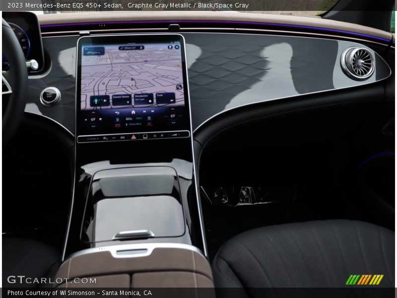 Graphite Gray Metallic / Black/Space Gray 2023 Mercedes-Benz EQS 450+ Sedan