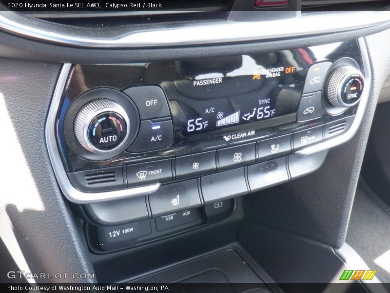 Calypso Red / Black 2020 Hyundai Santa Fe SEL AWD