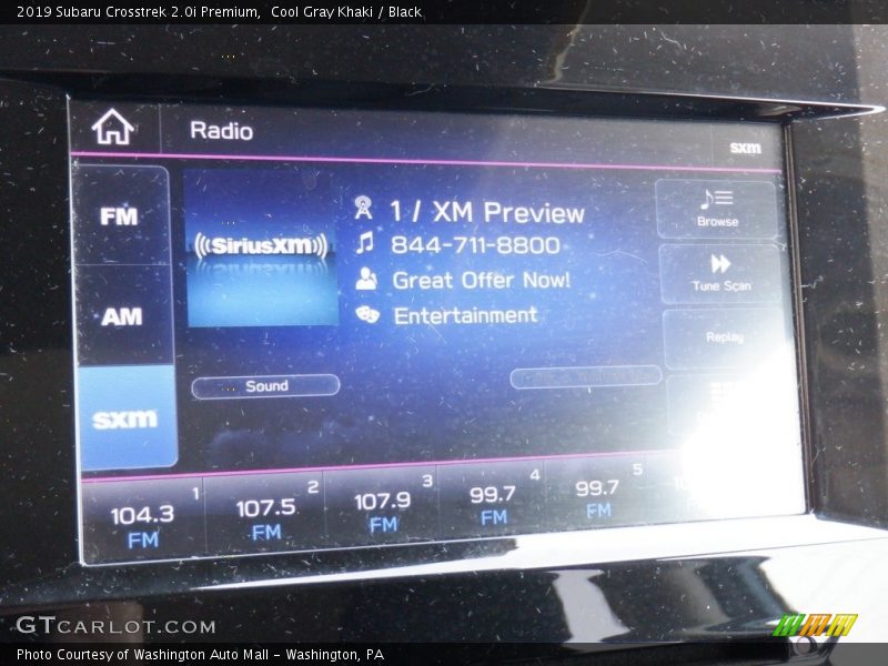 Cool Gray Khaki / Black 2019 Subaru Crosstrek 2.0i Premium