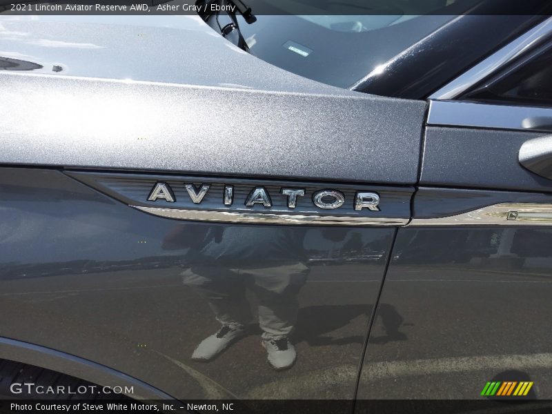Asher Gray / Ebony 2021 Lincoln Aviator Reserve AWD