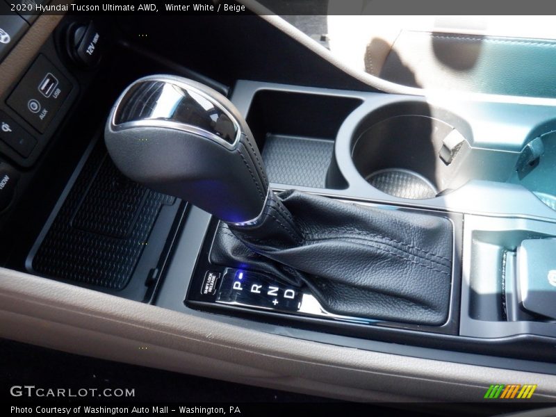 Winter White / Beige 2020 Hyundai Tucson Ultimate AWD