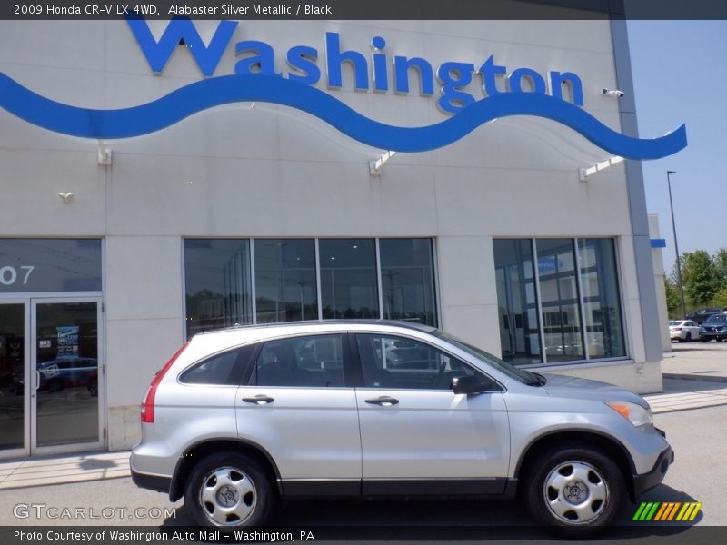 Alabaster Silver Metallic / Black 2009 Honda CR-V LX 4WD