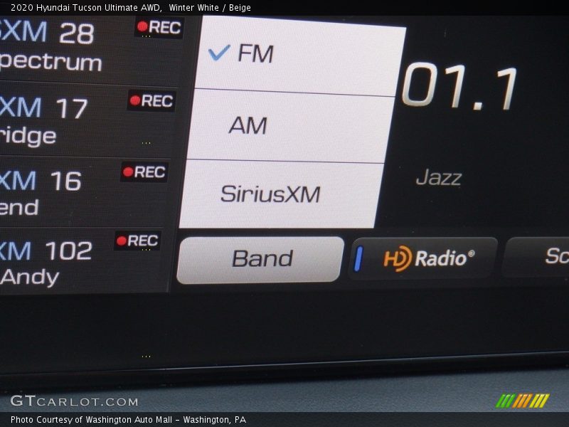 Winter White / Beige 2020 Hyundai Tucson Ultimate AWD