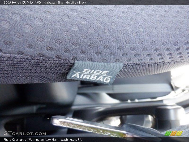 Alabaster Silver Metallic / Black 2009 Honda CR-V LX 4WD