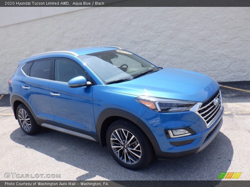 Aqua Blue / Black 2020 Hyundai Tucson Limited AWD