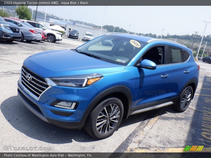 Aqua Blue / Black 2020 Hyundai Tucson Limited AWD