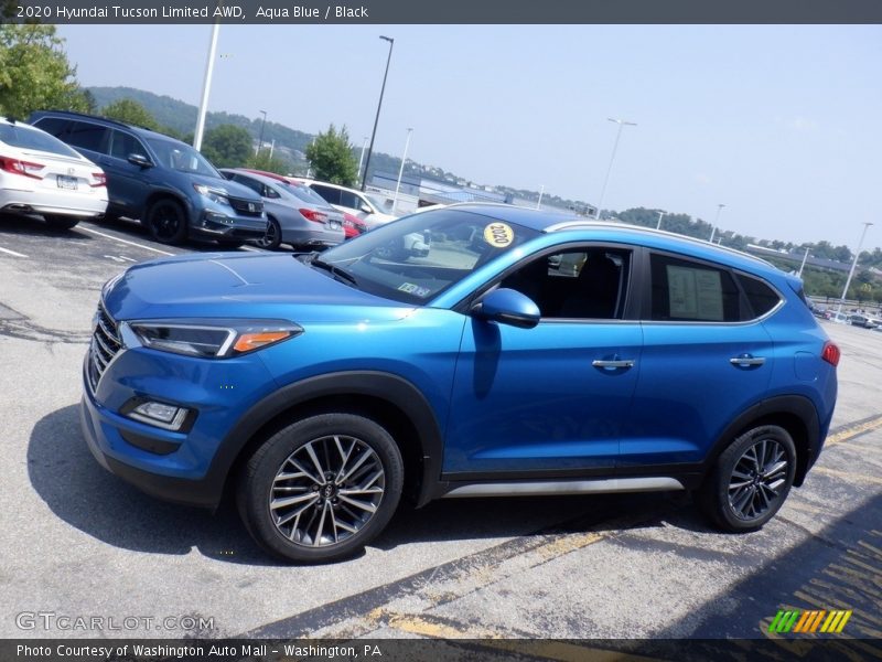 Aqua Blue / Black 2020 Hyundai Tucson Limited AWD