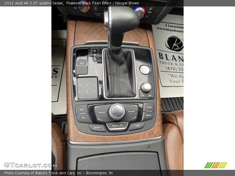 Phantom Black Pearl Effect / Nougat Brown 2012 Audi A6 3.0T quattro Sedan