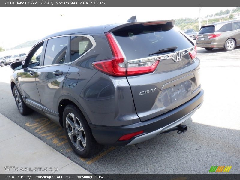 Modern Steel Metallic / Black 2018 Honda CR-V EX AWD