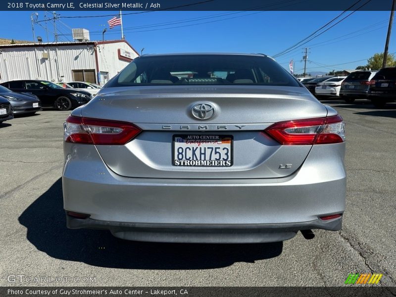 Celestial Silver Metallic / Ash 2018 Toyota Camry LE