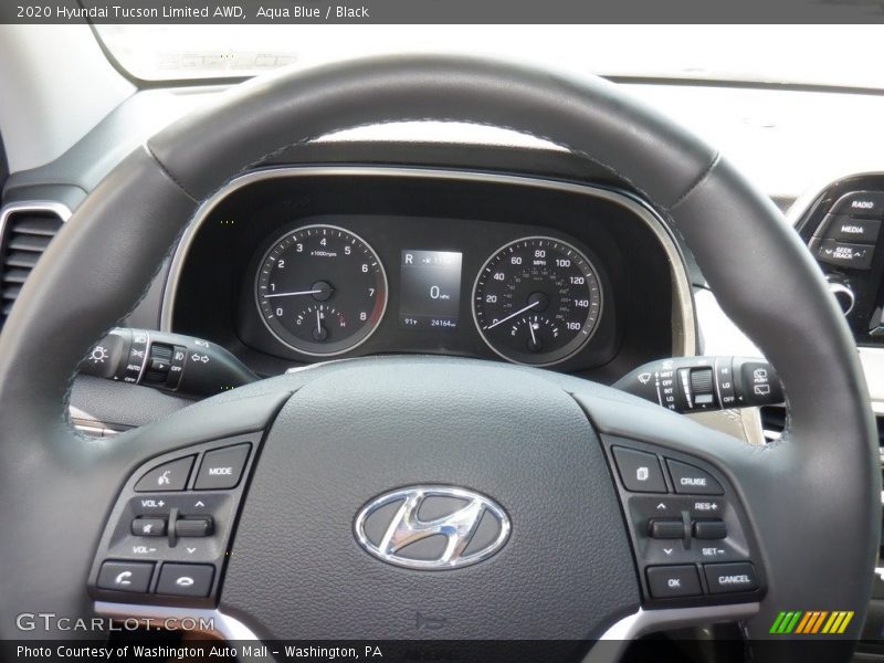 Aqua Blue / Black 2020 Hyundai Tucson Limited AWD