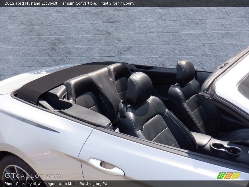 Ingot Silver / Ebony 2019 Ford Mustang EcoBoost Premium Convertible