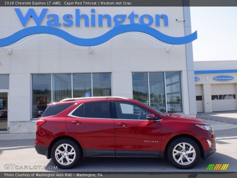 Cajun Red Tintcoat / Medium Ash Gray 2018 Chevrolet Equinox LT AWD