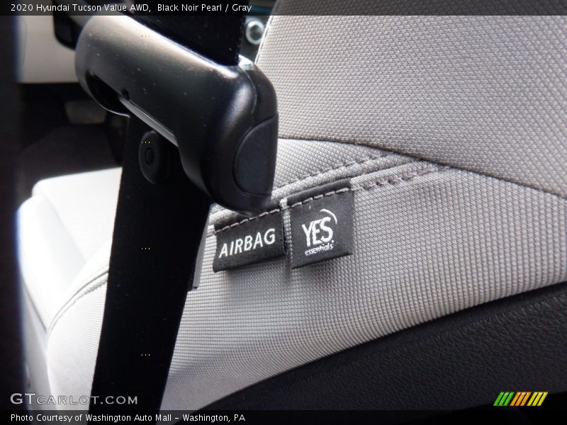 Black Noir Pearl / Gray 2020 Hyundai Tucson Value AWD
