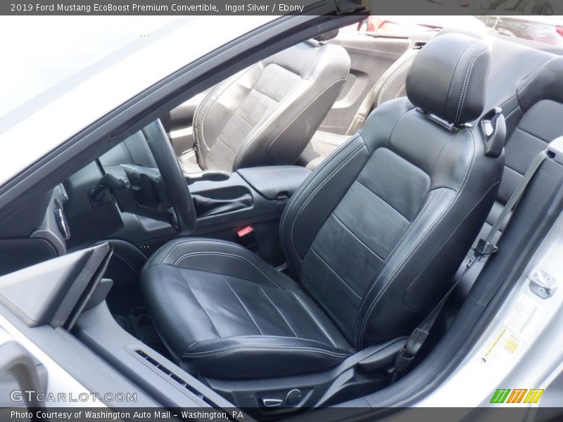 Ingot Silver / Ebony 2019 Ford Mustang EcoBoost Premium Convertible