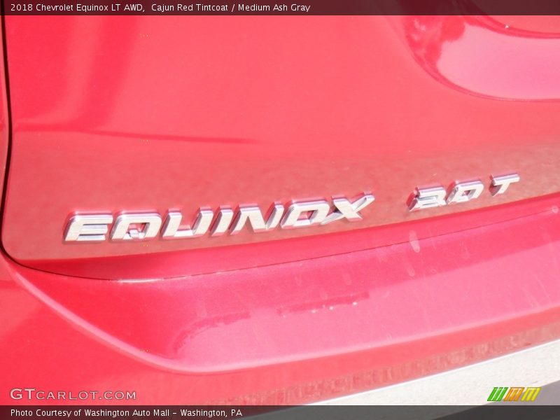 Cajun Red Tintcoat / Medium Ash Gray 2018 Chevrolet Equinox LT AWD