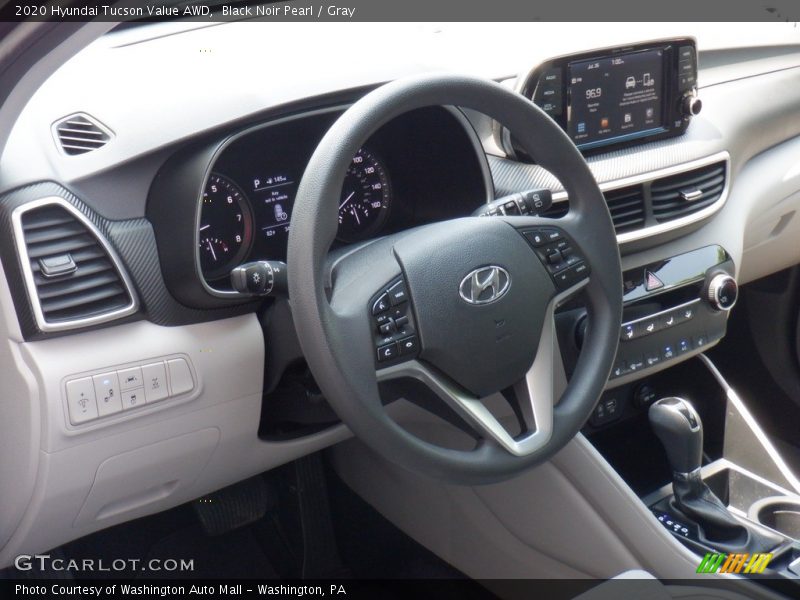 Black Noir Pearl / Gray 2020 Hyundai Tucson Value AWD