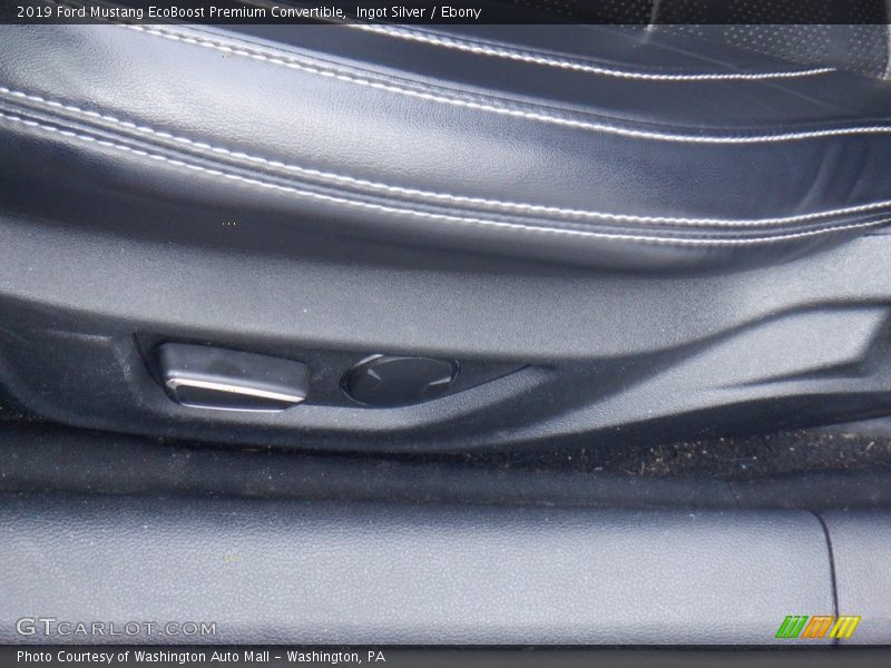 Ingot Silver / Ebony 2019 Ford Mustang EcoBoost Premium Convertible