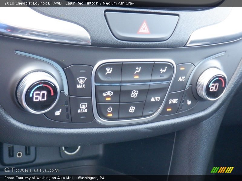 Controls of 2018 Equinox LT AWD