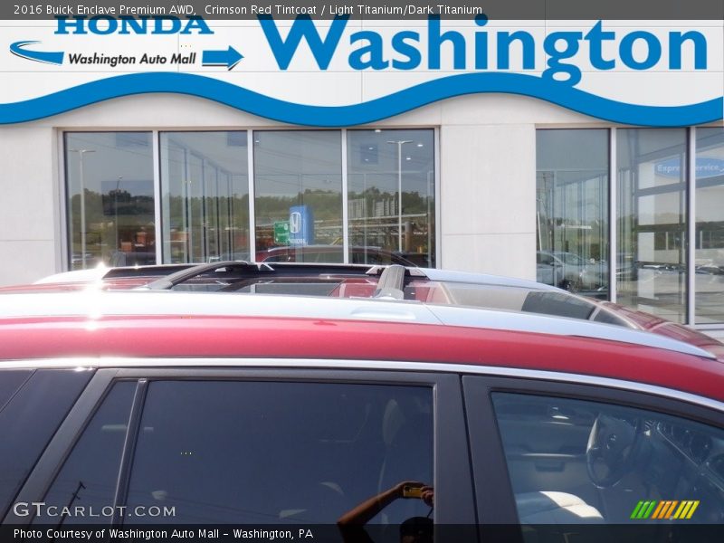 Crimson Red Tintcoat / Light Titanium/Dark Titanium 2016 Buick Enclave Premium AWD