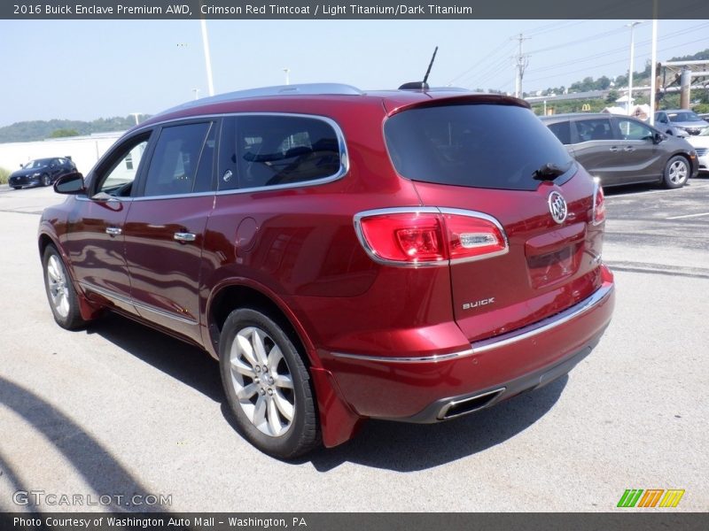 Crimson Red Tintcoat / Light Titanium/Dark Titanium 2016 Buick Enclave Premium AWD