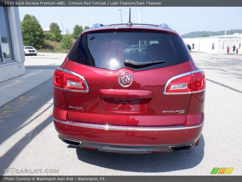 Crimson Red Tintcoat / Light Titanium/Dark Titanium 2016 Buick Enclave Premium AWD