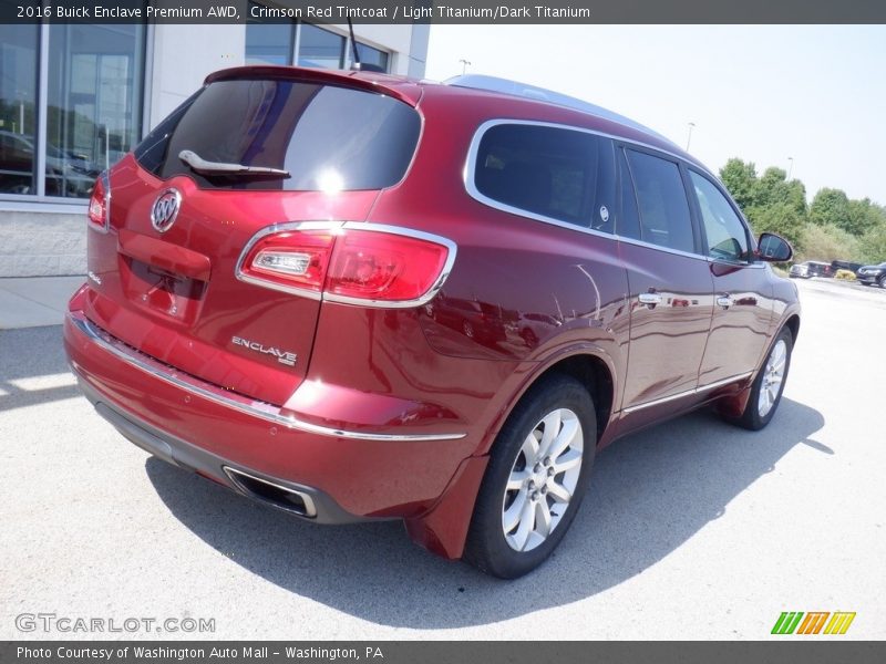 Crimson Red Tintcoat / Light Titanium/Dark Titanium 2016 Buick Enclave Premium AWD