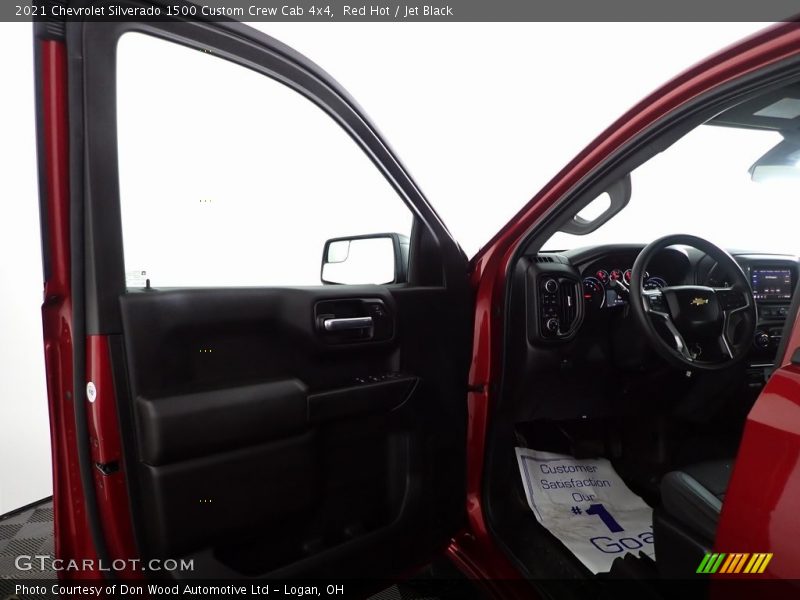 Red Hot / Jet Black 2021 Chevrolet Silverado 1500 Custom Crew Cab 4x4
