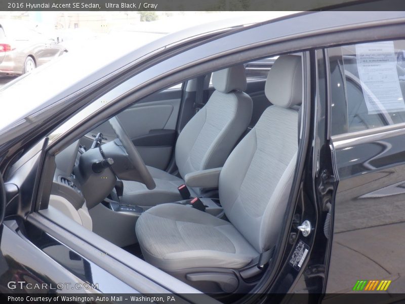 Front Seat of 2016 Accent SE Sedan